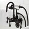 Kingston Brass CA7T5 3-3/8" Tub Wall Mount Clawfoot Tub Faucet with Hand Shower, Oil Rubbed Bronze CA7T5 - alternate 3
